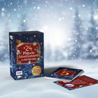 "24 Magische Adventsmomente für Potter-Fans" auf einer dunkelblauen Box mit weihnachtlichem Design. Schneehintergrund.
