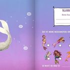 "Blubber-tastisch! Dieses Buch gehört jetzt mir:" und "Das ist meine Meerjungfrau oder mein Meerwesen:". Boxen zur Auswahl. Links liegt eine Meerjungfrau.