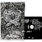 Text: "ZOMBICRON", "SIDE A". Oben ein detailliertes, düsteres Artwork mit schaurigen und apokalyptischen Szenen.
