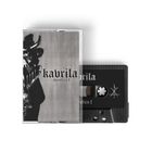 Text: "Kavrila Heretics I." Tape-Kassette mit schwarz-weißem Cover, stilisiertem Gesicht und mystischem Symbol.