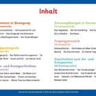 Inhalt: Ankommen in Bewegung, Handgestenspiele, Faden- und Knetgeschichten, Schwungübungen, Fingergymnastik, Entspannungsgeschichten.