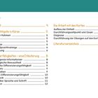 Inhalt: Vorwort 4, Das Wichtigste in Kürze 5, Vorläuferfähigkeiten 8, Die Arbeit mit den Karten 12, Literaturverzeichnis 20. Oben rechts ein lächelndes Sprechblasen-Logo.