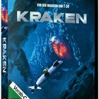 "Von den Machern von T-34", "KRAKEN", "Vorab-Cover", "FSK 12 beantragt". U-Boot vor einem riesigen Augapfel im Wasser.