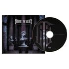 Cover und CD mit Texten: "Embrace The Silence", "Lies of Empathy". Skulpturen in einem dunklen, säulengefüllten Raum.