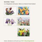 WARME TAGE: 5x2 Klappkarten mit Blumenmotiven. Karton und Kuverts aus 100% Recyclingmaterial.