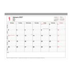 Groß „1 January 2027“, Feiertage: „1 New Year’s Day“, „11 Coming of Age Day“, Monatskalender mit Daten.