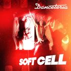 "Danceteria", "SOFT CELL". Rotes, stimmungsvolles Design mit tanzenden Personen und einer dynamischen, lebhaften Atmosphäre.