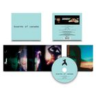 CD-Design mit "boards of canada", Trackliste auf mintfarbenem Hintergrund, undeutliche, mystische Bilder und Schattenfiguren.