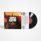 „SUPER RAPPIN’ NYC GRANDMASTER FLASH AND THE ROOTS OF RAP“. Albumcover mit New Yorker Skyline im Sonnenuntergang.