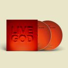 Text: "LIVE GOD", "THE BAD SEEDS". Zwei CDs in orange mit kleinem Text, das Cover ist rot geprägt.