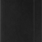 2027. Schwarzes Notizbuch mit elastischem Verschlussband und minimalistischer Struktur.