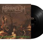 Text: "Transgression From Acheron." Illustration eines düsteren Szenarios mit Figuren und einem dunklen Baum. Vinyl-Platte sichtbar.