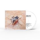 "HARD-Fi" und "Sweating Someone Else's Fever". Nahaufnahme einer Mücke auf Haut. CD-Rechtsseite.