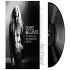 Text: GUIDO BELCANTO HET PAVILOEN DER MENSELIJKE DRIFTEN. Mann mit langen Haaren, offenem Hemd. Schallplatte rechts.