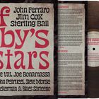 "Biff Baby's Allstars" in rot, viele Musikerbeiträge. Vinyl-Schallplatte teilweise sichtbar in braunem Farbschema.