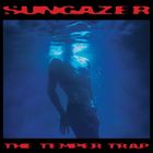 "Sungazer" oben, "The Temper Trap" unten in roten Buchstaben. Eine Person unter Wasser, blaues Licht umhüllt den Körper.