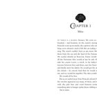 Kapitel 1, Mira. Eine Muschel oben. Text über Freiheit und den Kampf gegen eine feindliche Macht, erwähnt "Phantom".