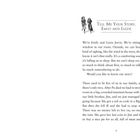 Tell Me Your Story, Emily and Lizzie. Zwei Mädchen laufen nebeneinander. Text über Emily und Lizzie Jarvis’ Geschichte.