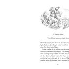 Kapitel Eins: Der Wächter auf dem Hügel. Eine Illustration zeigt eine Person auf einem Hügel, die auf ein Tal blickt.