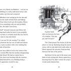 Seite 28 und 29: Ein Junge flieht vor einem Gefängnisfenster. Eine Hand ragt heraus, der Junge wirkt erschrocken.