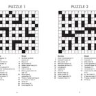 Zwei Kreuzworträtsel, betitelt "Puzzle 1" und "Puzzle 2", mit Hinweisen zu "Across" und "Down" sowie nummerierten Kästchen.