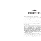 Text: "INTRODUCTION. My name's Darren Shan. I'm a half-vampire..."  
Schwarz-weiße Gestaltung, formeller Schriftstil.