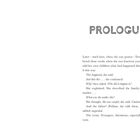 „PROLOGUE“ und ein Abschnitt über Tessa, die sich an Ereignisse mit 14 erinnert, ihren Kindern davon erzählt, und die Familie beschreibt.