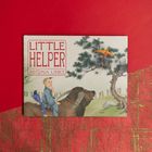 Text: "Little Helper, Regina Linke". Illustration: Junge auf einem Wasserbüffel, Vogel, Drachen im Baum, Zaun im Hintergrund.