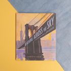 Buchcover mit Text: "Reaching Across the Sky", "A Celebration of Bridges", "Christy Hale". Illustration einer Brücke.