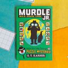 "MURDLE JR. WILD GOOSE CASE" steht oben. Unten "Solve Your Way Through 40 Puzzle Mysteries! G.T. Karber". Illustration: Detektiv mit Pinguin.