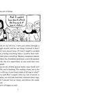 Oben ein Comic: "And I couldn't have done it without the true spirit of love or whatever." Unten beginnt eine Erzählung.