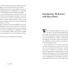 Links ist Text über die Bedeutung von Harry Potter, rechts beginnt die Einleitung "Introduction: My Journey with Harry Potter".