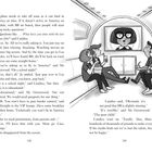 Seiten 158-159 zeigen eine Illustration: Vier Personen in einem Flugzeug mit Bildschirm.