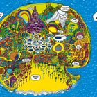 Bunte Karte mit Orten: The Isle of Smile, Sea of Dreams, Blissful Bay, Rainbow River, Forest of Fun, Happy Harbour.