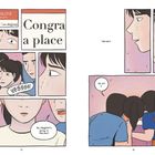 Text: "Congratulations! I am delighted," "YESSSS!", "My daughter's going to Harvard!", "We did it."

Illustration: Menschen freuen sich, einige weinen vor Freude.