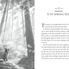 Kapitel 1: Is It Spring Yet?  
Ein Eichhörnchen sitzt auf einem Ast in einem hohen, lichten Wald. Ein anderes Eichhörnchen beobachtet es von unten.