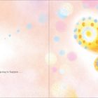 Text: "Have you ever thought something was going to happen..." Links eine Raupe, rechts ein bunter Schmetterling. Pastellfarben.