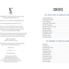 Links Informationen zur Veröffentlichung, Logo. Rechts Inhaltsverzeichnis mit Titeln und Seitenzahlen von Sherlock Holmes-Geschichten.