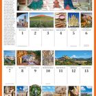 FEBRUARY, Umbria. Bild der Verkündigung in einer Kapelle. Kalender mit Fotos von Umbrien, Italien.