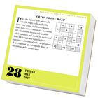 Der Text beschreibt ein mathematisches Puzzle. Unten steht: "28, Friday, May 2027". Oben: "Criss-Cross Math".