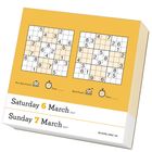 Zwei Sudoku-Rätsel mit Überschriften "Very Easy Puzzle" und "Easy Puzzle". Darunter Daten: Samstag, 6. März 2027, Sonntag, 7. März 2027.