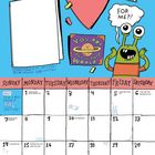FEBRUARY, Draw some ALIEN valentines! For me?! You are out of this world! Kalender mit Comic-Elementen.