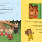 Links steht: „Let's have a skipping rope contest!“ Rechts: „Wow! I had no idea they were both so amazing at skipping!“  
Zwei anthropomorphe Tiere, Skipping-Seil.