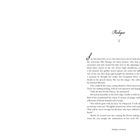 "Prologue" steht oben rechts. Der Fließtext beginnt mit "SHE WAS BEAUTIFUL IN ALL HER INNOCENCE..." und endet auf Seite 1.