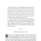 Kapitelüberschrift: "CHAPTER 1". Schauplatz: "New York City, late July, 1905". Ein beunruhigender Beginn mit Maude.