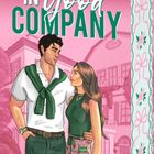 „In Good Company“ von Kat Singleton. Illustration: Ein Paar vor einem Gebäude. Der Hintergrund ist rosa und floral verziert.