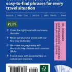 "Lonely Planet" oben, mit Slogan: "Get more from your trip with easy-to-find phrases for every travel situation."
