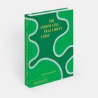 Buchtitel: "THE INDONESIAN VEGETARIAN TABLE". Autor: Petty Pandean-Elliott. Grünes Cover mit geschwungenen weißen Linien.