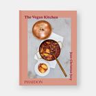 Buchtitel: "The Vegan Kitchen". Autor: Jean-Christian Jury. Ein Topf mit veganem Eintopf und eine weiße Schale.