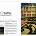 "Der Kreuzgang des Val-de-Grâce", große Abtei mit gepflegtem geometrischen Garten. Historische Details über Bau und Nutzung.